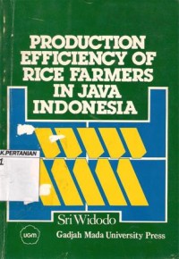 Production Efficiency Of Rice Farmers In Jaya Indonesia