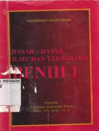 Dasar Dasar Ilmu dan Teknologi Benih 1