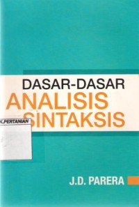 Dasar Dasar Analisis Sintaksis