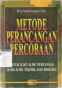 Metode Perancangan Percobaan