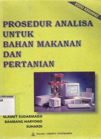 Prosedur Analisa Untuk Bahan Makanan dan Pertanian Edisi Keempat