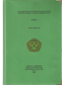 Image of Analisis Pendapatan Nougat Kakao Pada Industri Aurella Tjoklat Di Kota Palu.