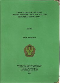 Image of Karakteristik  Buah Nangka (Artocarpus heterophyllus Lamk) Siap Saji yang Dipasarkan di Kota Palu