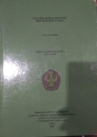 Image of Analisis Harga Bawang Merah di Kota Palu